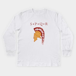 Roman helmet Kids Long Sleeve T-Shirt